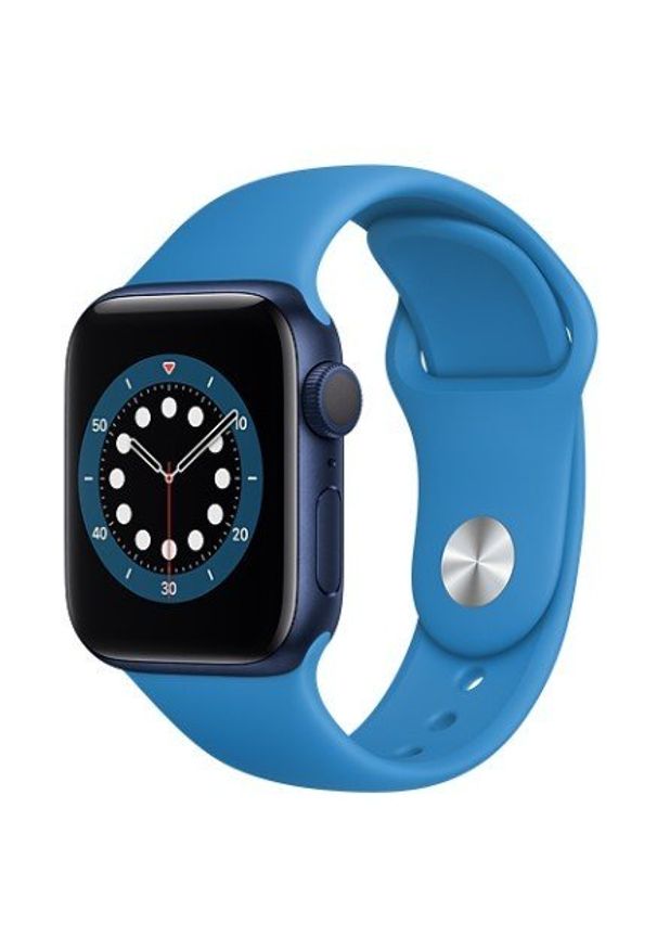 APPLE - Smartwatch Apple Watch 6 GPS+Cellular 40mm aluminium, niebieski |głęboki granat pasek sport. Rodzaj zegarka: smartwatch. Kolor: niebieski. Styl: sportowy