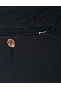 Ralph Lauren - RALPH LAUREN - Granatowe spodnie Chino Slim fit. Kolor: niebieski. Materiał: materiał