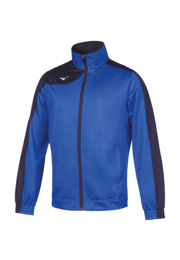 Bluza dziecięca Mizuno Knit Tracksuit. Kolor: niebieski. Sport: joga i pilates, fitness