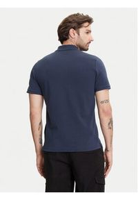 Moose Knuckles Polo Everett M34MT712 Granatowy Slim Fit. Typ kołnierza: polo. Kolor: niebieski. Materiał: bawełna #4