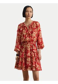 Lauren Ralph Lauren - LAUREN RALPH LAUREN Sukienka letnia 200P08669001 Czerwony Regular Fit. Kolor: czerwony. Materiał: syntetyk. Sezon: lato #1