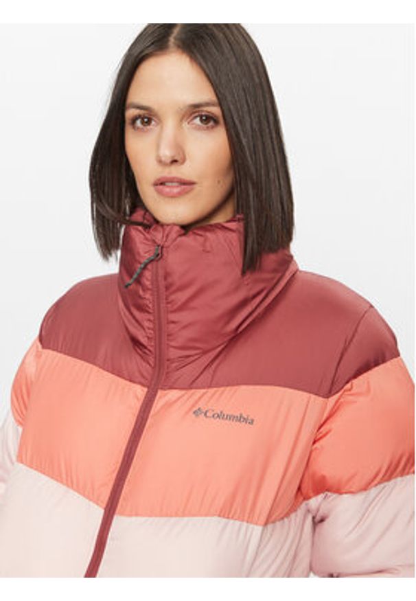 columbia - Columbia Kurtka zimowa Puffect™ Color Blocked Jacket Czerwony Regular Fit. Kolor: czerwony. Materiał: syntetyk. Sezon: zima