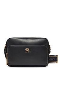 TOMMY HILFIGER - Tommy Hilfiger Torebka Th Joy Camera Bag AW0AW16812 Czarny. Kolor: czarny. Materiał: skórzane