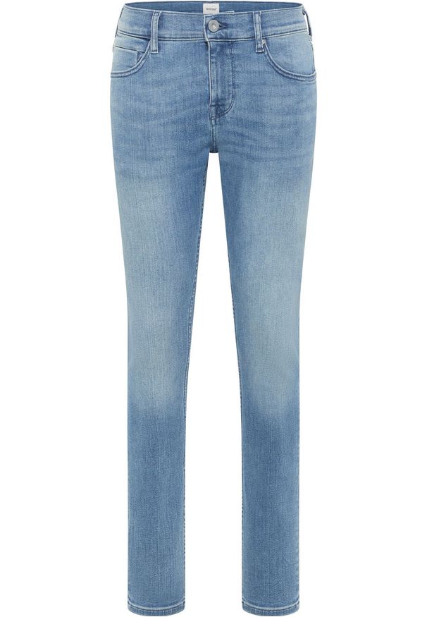 Mustang - MĘSKIE SPODNIE JEANSOWE MUSTANG ATLANTA SUPER SKINNY DENIM BLUE 1014186 5000 313