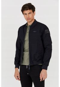 Aeronautica Militare - AERONAUTICA MILITARE Męska czarna bomberka, Rozmiar 54. Kolor: czarny #2