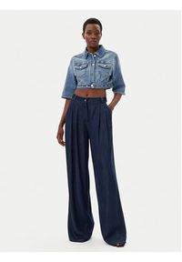 Liu Jo Kurtka jeansowa UA5077 D4615 Niebieski Regular Fit. Kolor: niebieski. Materiał: bawełna #4