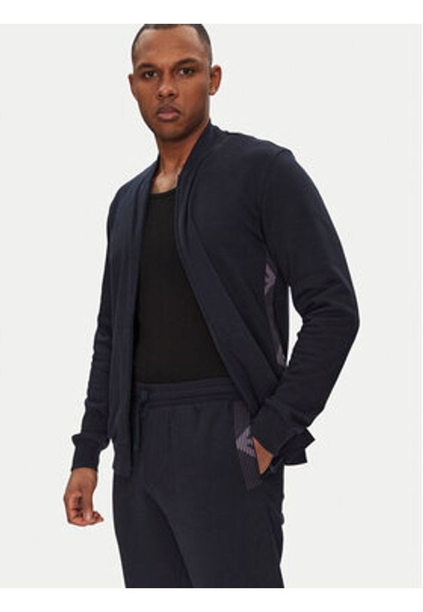 Emporio Armani Underwear Dres EM001385 AF10781 UB102 Granatowy Regular Fit. Kolor: niebieski. Materiał: bawełna