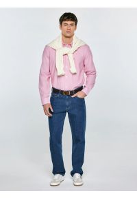 Big-Star - Sneakersy męskie białe TT174095 101. Okazja: na spacer, na co dzień. Nosek buta: okrągły. Zapięcie: sznurówki. Kolor: biały. Materiał: jeans, syntetyk, materiał, dresówka. Sport: fitness, turystyka piesza #6