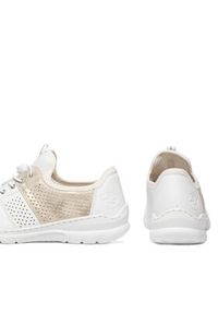 Rieker Sneakersy L3254-80 Biały. Kolor: biały. Materiał: materiał #8