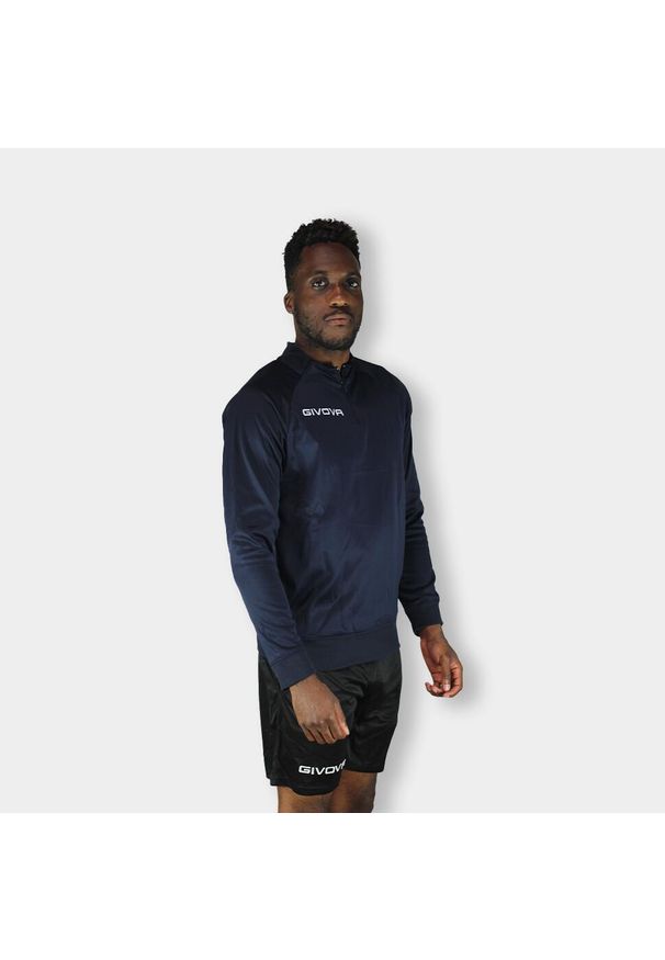 Bluza piłkarska dla dorosłych Givova Maglia Tecnica granatowa. Kolor: niebieski. Sport: piłka nożna