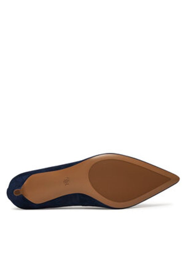 Lauren Ralph Lauren - LAUREN RALPH LAUREN Szpilki 802755524010 Niebieski. Kolor: niebieski. Materiał: skóra, zamsz. Obcas: na szpilce