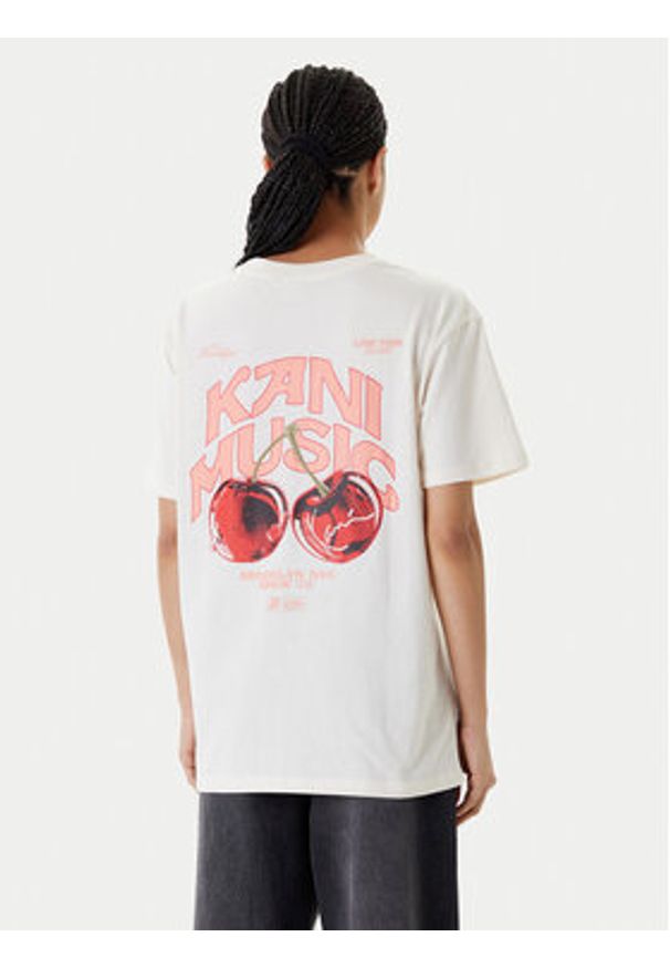 Karl Kani T-Shirt Signature Cherry Print PD00005460 Biały Oversize. Kolor: biały. Materiał: bawełna. Wzór: nadruk