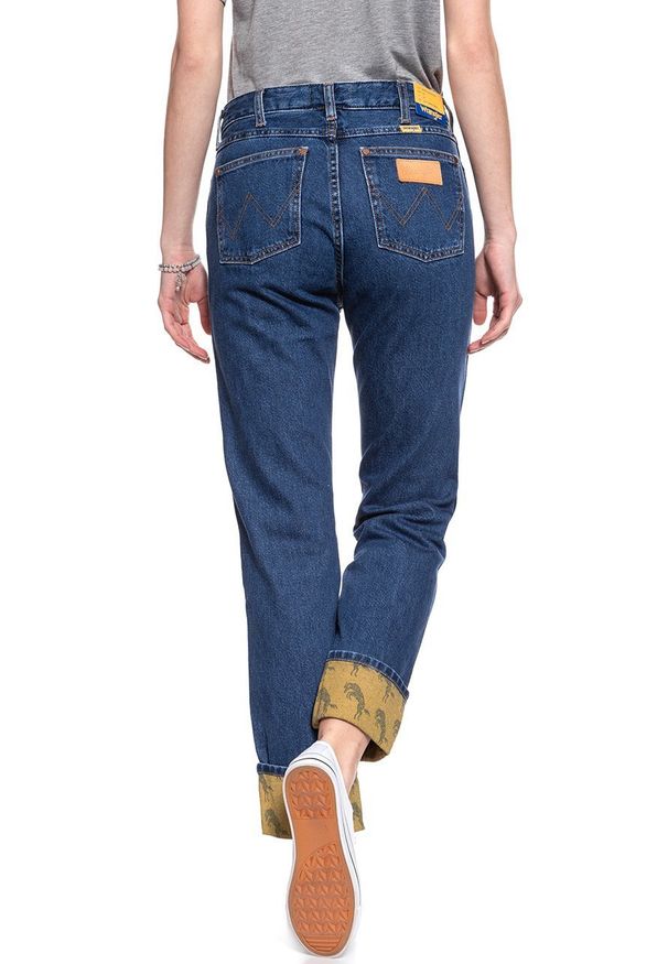 Wrangler - WRANGLER RETRO BOYFRIEND B&Y SPODNIE DAMSKIE DARK HORSE W243SW22W 112127928. Styl: retro
