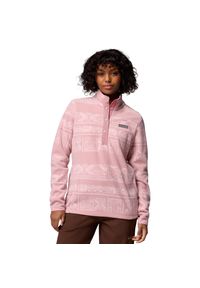columbia - Polar turystyczny damski Benton Springs Full Zip Fleece. Kolor: różowy. Materiał: poliester
