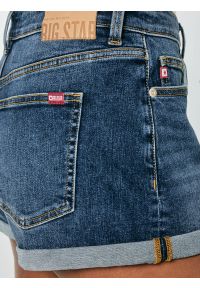 Big-Star - Szorty damskie jeansowe niebieskie Ayako 403. Stan: podwyższony. Kolor: niebieski. Materiał: jeans. Sezon: lato #7