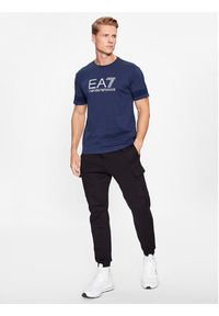 EA7 Emporio Armani T-Shirt 6RPT37 PJ3BZ 1554 Granatowy Regular Fit. Kolor: niebieski. Materiał: bawełna #5