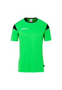 UHLSPORT - Koszulka Uhlsport Squad 27. Kolor: zielony, czarny, wielokolorowy. Długość rękawa: krótki rękaw. Długość: krótkie. Sport: piłka nożna