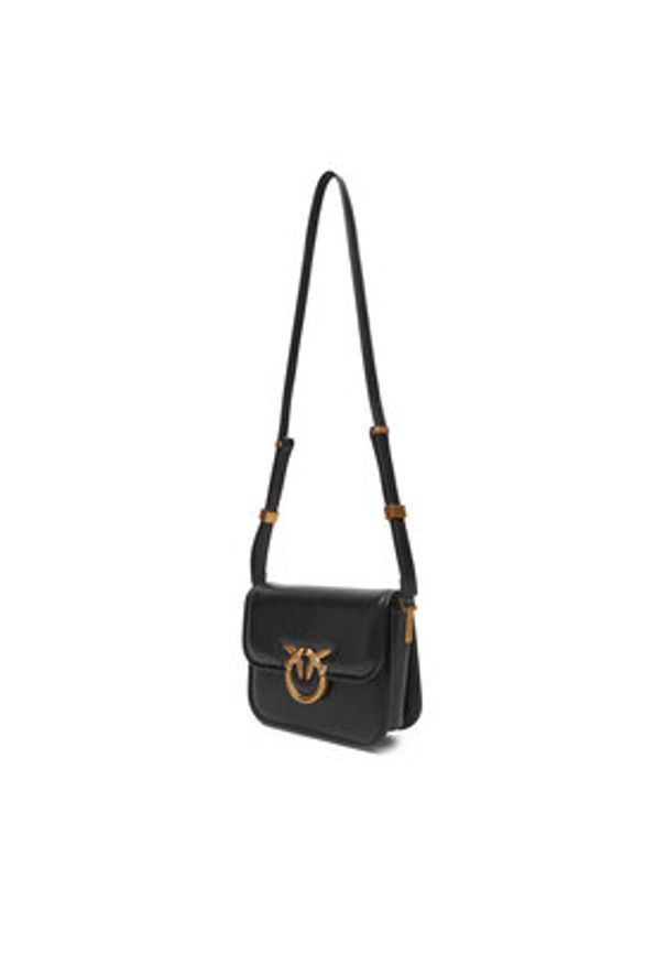 Pinko - PINKO Torebka Love Box Bag Fl Mini PE 25 PLTT 104297 A26J Czarny. Kolor: czarny. Materiał: skórzane