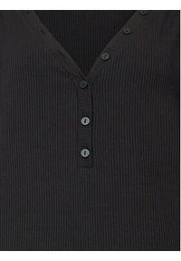 Calvin Klein Curve Bluzka Inclu Modal Rib Henley K20K205460 Czarny Regular Fit. Typ kołnierza: typu henley. Kolor: czarny #2