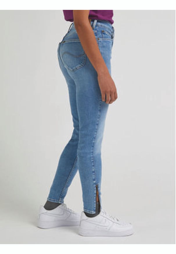 Lee Jeansy Scarlett L31BGUB43 112330554 Niebieski Skinny Fit. Kolor: niebieski