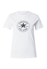 Koszulka Converse Chuck Patch Overlay Tee, Kobiety. Kolor: biały. Materiał: materiał, bawełna