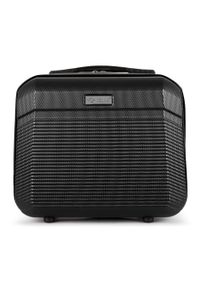 Solier - Kuferek podróżny mały ABS STL945 czarny. Kolor: czarny. Materiał: materiał #1