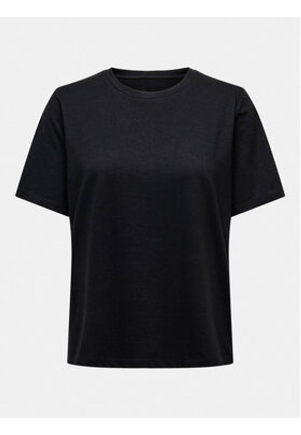 only - ONLY T-Shirt 15270390 Czarny Regular Fit. Kolor: czarny. Materiał: bawełna
