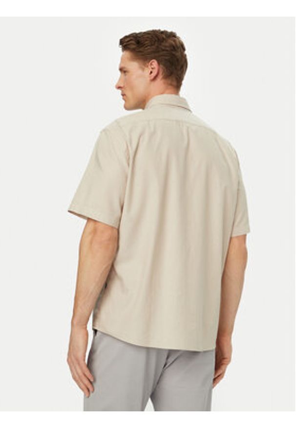 BOSS Koszula H-Liam 50560404 Beżowy Regular Fit. Kolor: beżowy. Materiał: bawełna