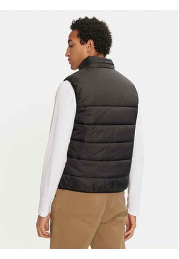 Lacoste Bezrękawnik BH6761 Czarny Regular Fit. Kolor: czarny. Materiał: syntetyk. Długość rękawa: bez rękawów