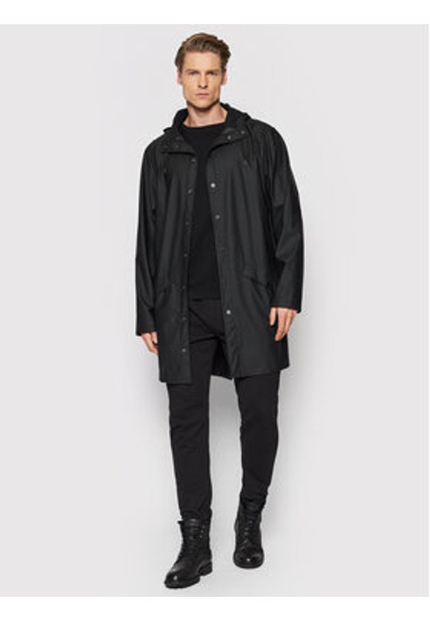 Rains Kurtka przeciwdeszczowa Unisex 12020 Czarny Regular Fit. Kolor: czarny. Materiał: syntetyk