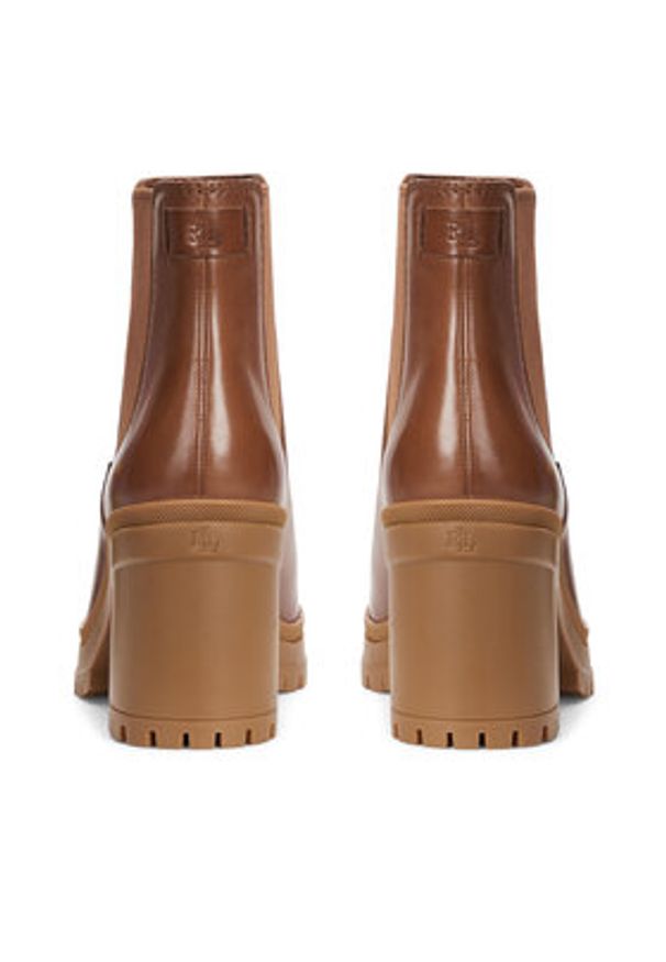 Lauren Ralph Lauren - LAUREN RALPH LAUREN Botki 802937825002 Brązowy. Kolor: brązowy. Materiał: skóra