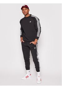 Adidas - adidas Bluza adicolor Classics 3-Stripes Crew GN3487 Czarny Regular Fit. Kolor: czarny. Materiał: bawełna #5