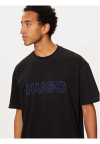 Hugo T-Shirt Nitlogo 50521686 Czarny Loose Fit. Kolor: czarny. Materiał: bawełna #3