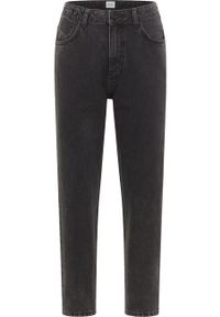 Mustang - MUSTANG CHARLOTTE TAPERED DAMSKIE SPODNIE JEANSOWE JEANSY DŻINSY DENIM BLACK 1015572 4000 841. Materiał: denim, jeans #7