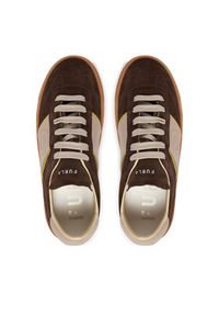 Furla Sneakersy Enjoy Lace-Up YK58ENJ BX4394 3388S Brązowy. Kolor: brązowy. Materiał: skóra #4