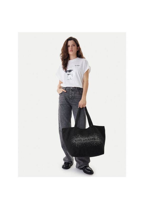 Karl Lagerfeld - Torebka KARL LAGERFELD. Kolor: czarny