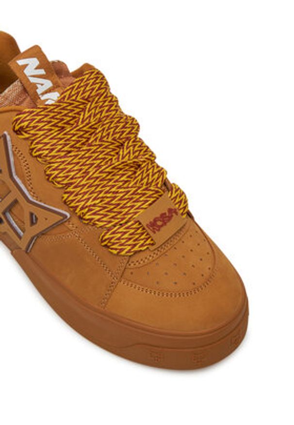 Naked Wolfe Sneakersy Kosa Brązowy. Kolor: brązowy. Materiał: nubuk, skóra