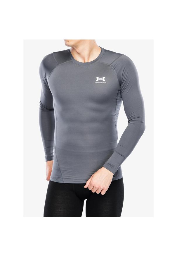 Bluza męska Under Armour HeatGear Long Sleeve. Kolor: szary. Długość rękawa: długi rękaw