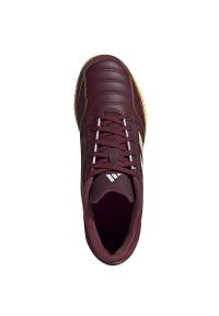 Adidas - Buty piłkarskie adidas Top Sala Competition In IE7549 czerwone. Zapięcie: sznurówki. Kolor: czerwony. Materiał: skóra, syntetyk, guma. Sport: piłka nożna