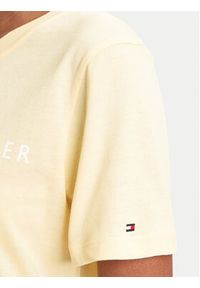 TOMMY HILFIGER - Tommy Hilfiger T-Shirt WW0WW40276 Żółty Regular Fit. Kolor: żółty. Materiał: bawełna #3