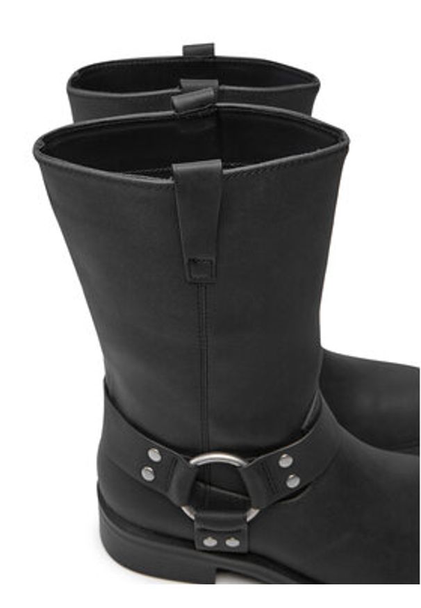 ONLY Shoes Botki Bax 15329812 Czarny. Kolor: czarny. Materiał: skóra