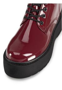 DeeZee Trzewiki WS101-08A Bordowy. Kolor: czerwony. Materiał: materiał #4