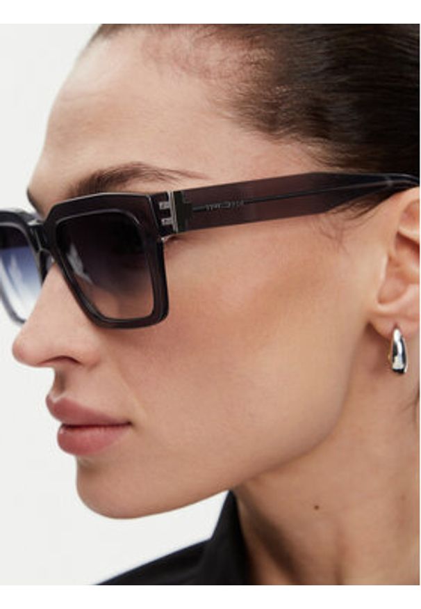 Trussardi Jeans - Trussardi Okulary przeciwsłoneczne TSM9028 Szary. Kolor: szary