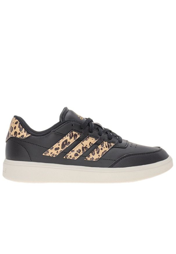 Adidas - Buty adidas Courtblock IH0045 - czarne. Okazja: na co dzień. Zapięcie: sznurówki. Kolor: czarny. Materiał: skóra, syntetyk, guma. Szerokość cholewki: normalna