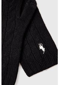 Polo Ralph Lauren Rękawiczki damskie kolor czarny. Kolor: czarny #2