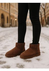 Sinsay - Śniegowce z domieszką wełny - brązowy. Kolor: brązowy. Materiał: wełna