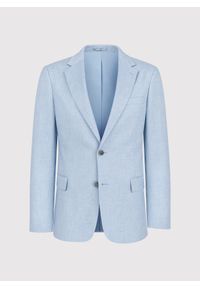 Pako Lorente - PAKO LORENTE – Niebieska marynarka męska. Okazja: na co dzień. Kolor: niebieski. Materiał: jeans. Wzór: gładki. Styl: sportowy, casual #3