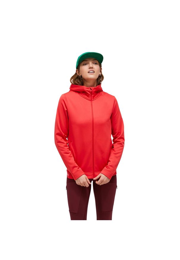 Bluza Peak Performance damska Rider Tech Zip Hood czerwona - S. Kolor: czerwony