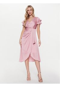 DKNY Sukienka koktajlowa DD2KM406 Różowy Regular Fit. Kolor: różowy. Materiał: syntetyk. Styl: wizytowy #1