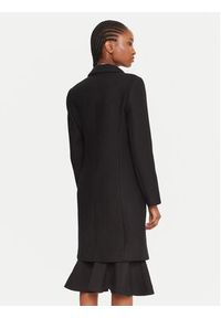 Rinascimento Płaszcz wełniany CFC0126209003 Czarny Slim Fit. Kolor: czarny. Materiał: syntetyk
